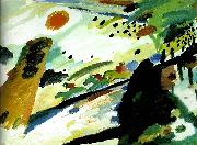 Wassily Kandinsky romantic landscape oil painting